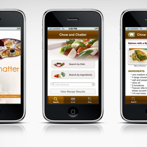 chow&chatter App design concept